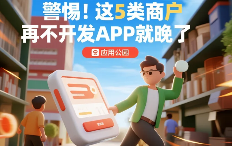 警惕!這5類商戶再不開發(fā)APP就晚了
